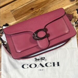 Coach Pink Leather Women's Bag Tabby